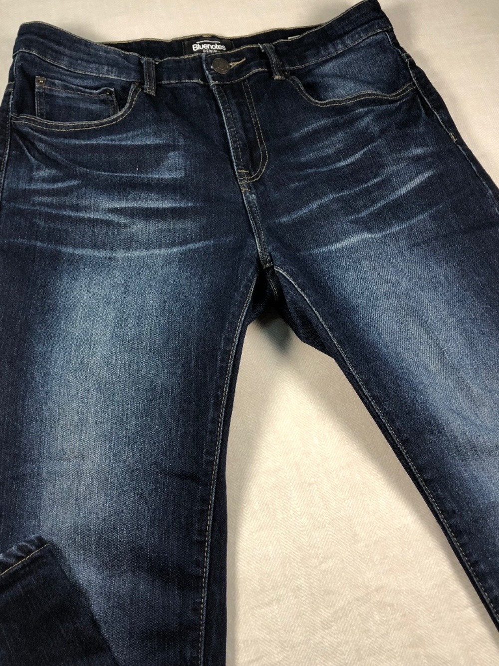 Bluenotes Men’s Slim Straight Jeans 32x30 Dark Wash Stretch Denim